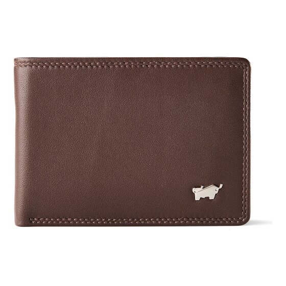 Braun Büffel Golf 3.0 Portemonnee RFID-bescherming Leer 10.5 cm