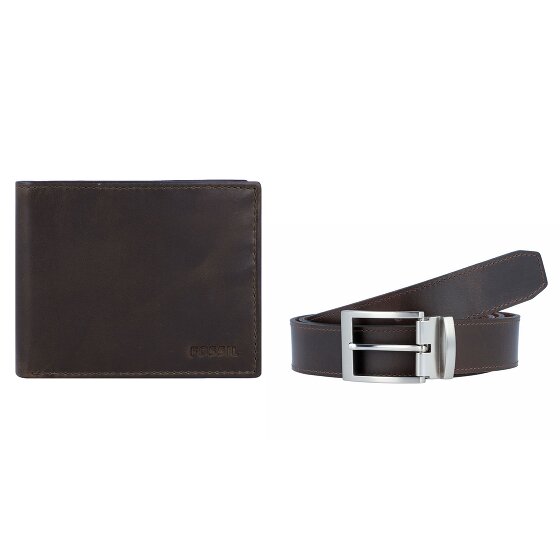 Fossil Portemonnee Gift Box Leer 2st.