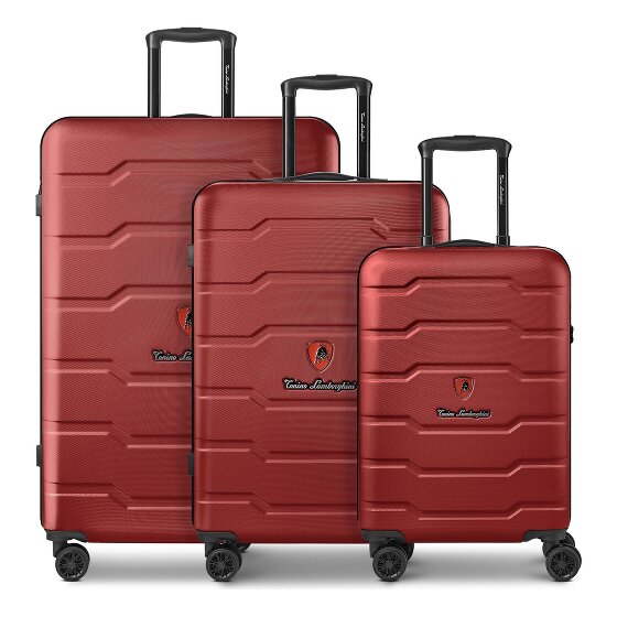 Tonino Lamborghini Bologna 4 wielen Kofferset 3-delig