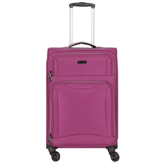 d&n Travel Line 9204 4 wielen Trolley M 66 cm met uitbreidingsplooi