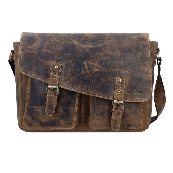 Greenburry Vintage Boodschapper Leer 40 cm Laptop compartiment