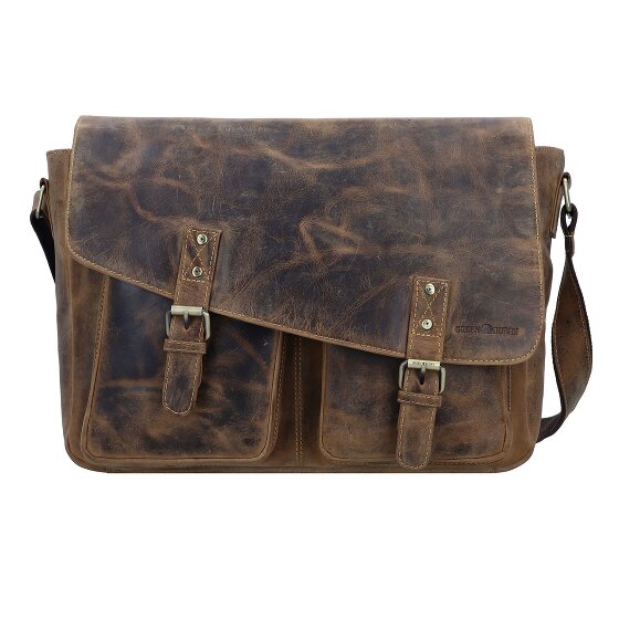 Greenburry Vintage Boodschapper Leer 40 cm Laptop compartiment