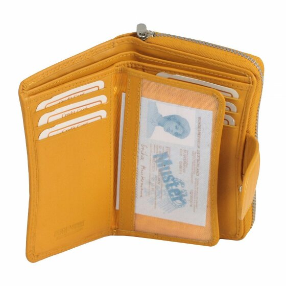 Greenburry Sponsachtig portefeuille leer 8,5 cm