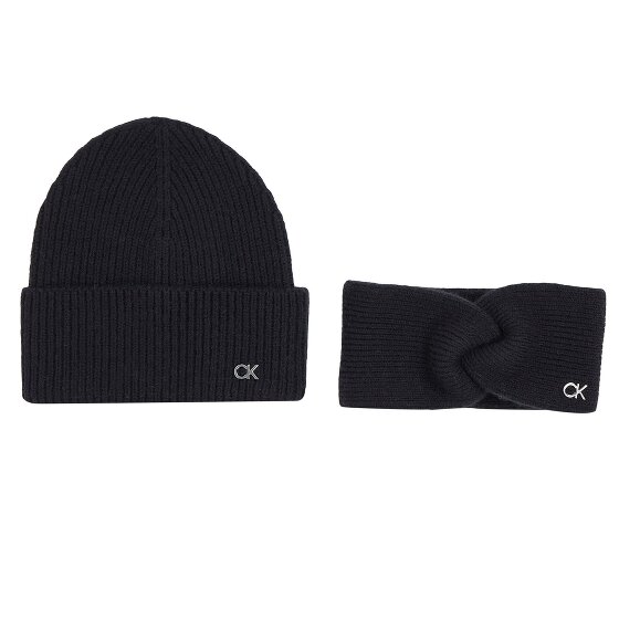 Calvin Klein Ck Metalen gebreide muts en hoofdband geschenkset