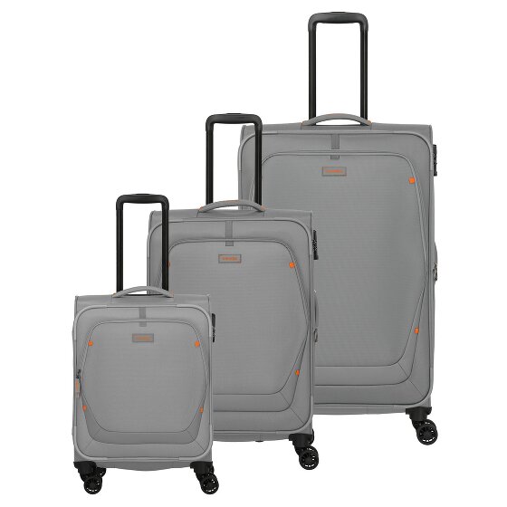 Travelite Umbria 4 wielen Kofferset 3-delig met uitbreidingsplooi