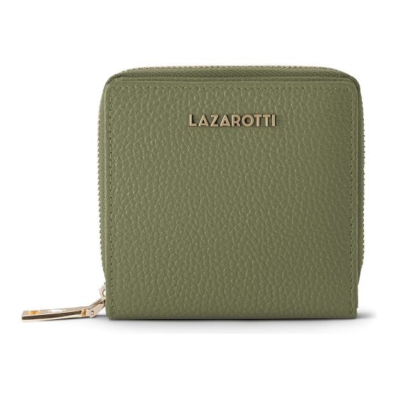 Lazarotti Bologna Leer Medium Ritssluiting Portemonnee Leer 10 cm