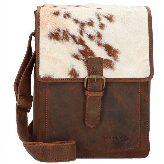 Greenland Nature Natuurlijke combinatie leren schoudertas 25 cm Greenland Nature Natuurlijke combinatie leren schoudertas 25 cm