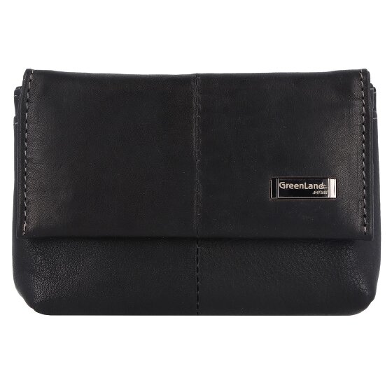 Greenland Nature Zwart Nappa Sleuteletui RFID Leer 11,5 cm