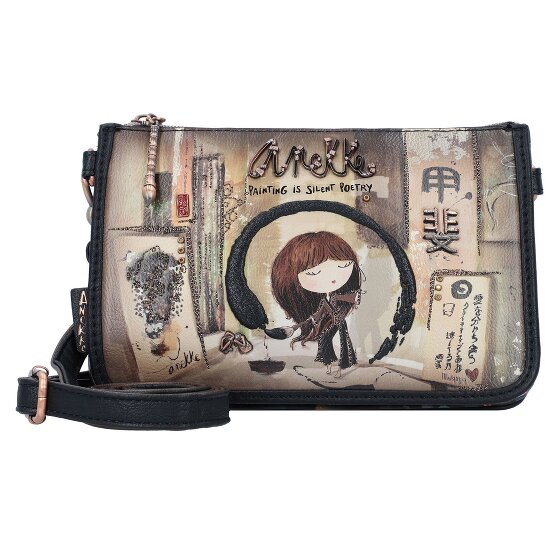 Anekke Shoen Black Schoudertas 21 cm