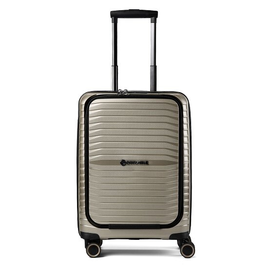 Stratic Bright + 4 wielen Cabinewagen 55 cm Laptopvak