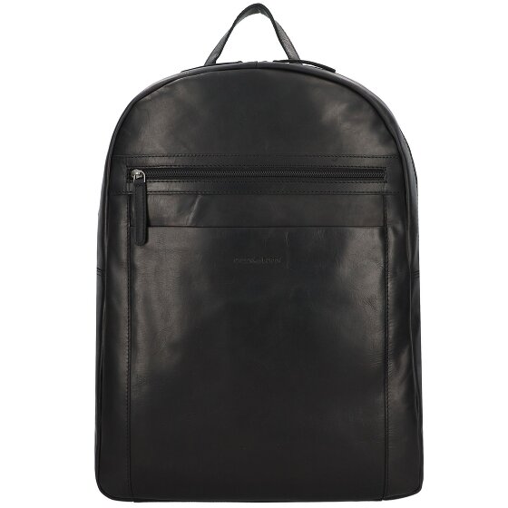 Greenburry Pure Black Dagrugzak Leer 46 cm Laptop compartiment