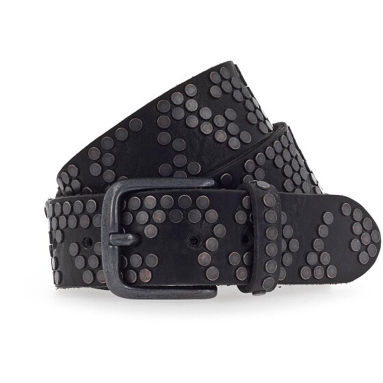 b.belt Studded riem leer