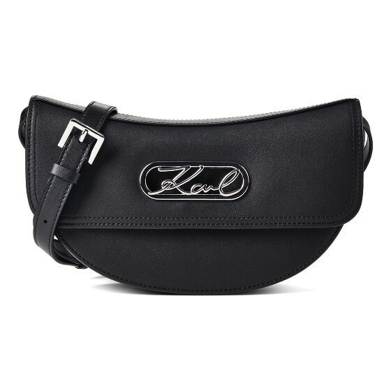 Karl Lagerfeld Signature Crossbody tas Leder 25 cm