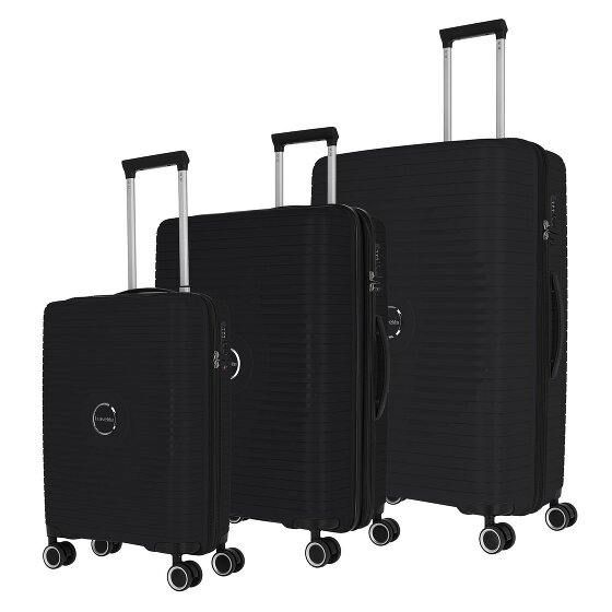 Travelite Orbita 4 wielen Kofferset 3-delig met uitbreidingsplooi