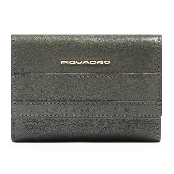 Piquadro Patricia Portemonnee RFID-bescherming Leder 9 cm