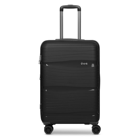 d&n Travel Line 4300-Plus 4 wielen Trolley M 65 cm met uitbreidingsplooi