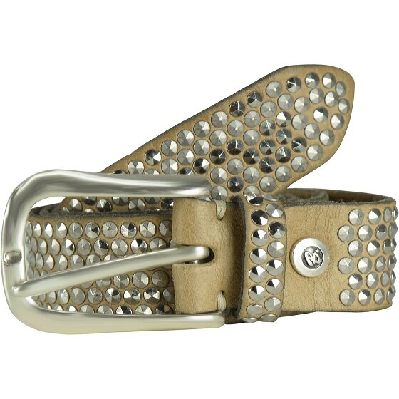 b.belt Studded riem leer