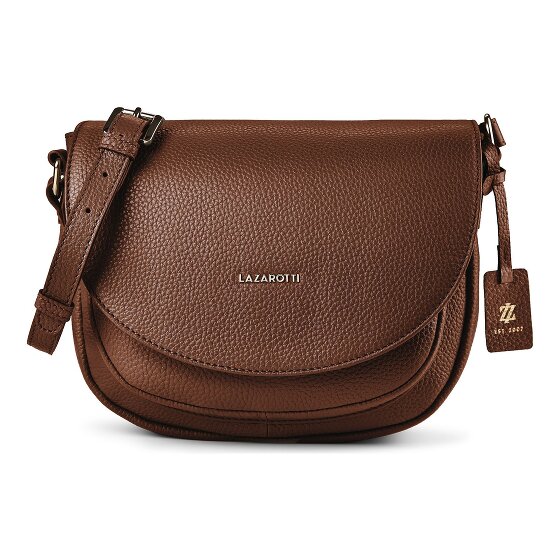 Lazarotti Bologna Leather XL Crossbody tas van leer 27 cm