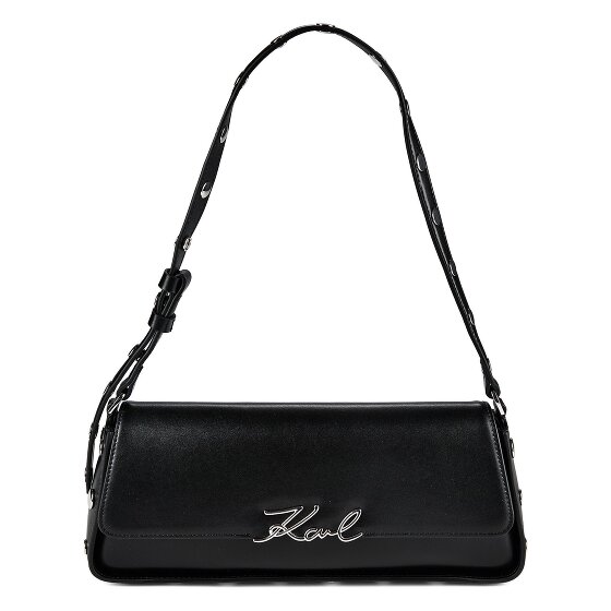 Karl Lagerfeld Signature Schoudertas Leder 32 cm