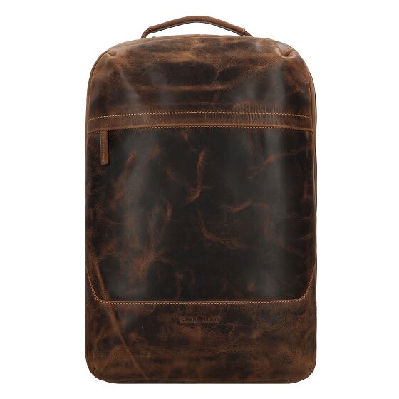 Greenburry Vintage reisrugzak leer 48 cm laptopvak