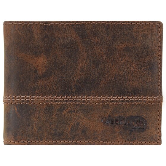Greenland Nature Klassieke portemonnee leer 12 cm Greenland Nature Klassieke portemonnee leer 12 cm