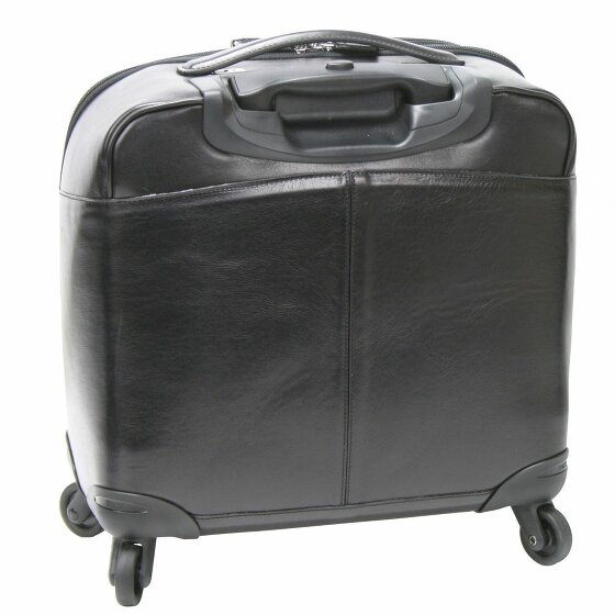 Bric's Life Pelle 4-Wiel Leren Business Trolley 43 cm Laptopcompartiment