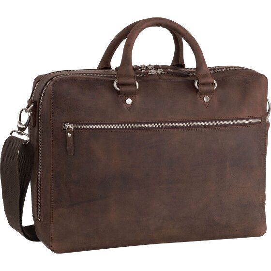 Leonhard Heyden Salisbury aktetas Leer 40 cm Laptopcompartiment