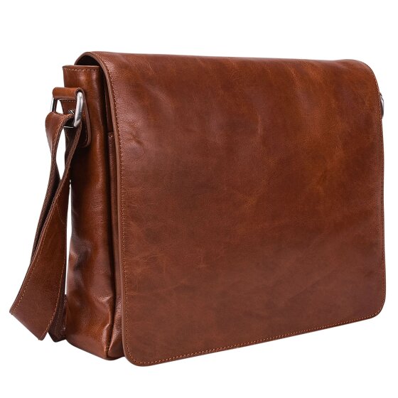 Leonhard Heyden Cambridge Messenger Leder 32 cm Laptopcompartiment
