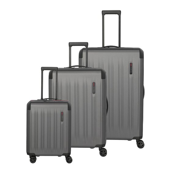 Travelite Dynamiic 4 wielen Kofferset 3-delig met uitbreidingsplooi