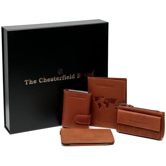 The Chesterfield Brand Creditcardhouder 4-delige geschenkset leer 7 cm