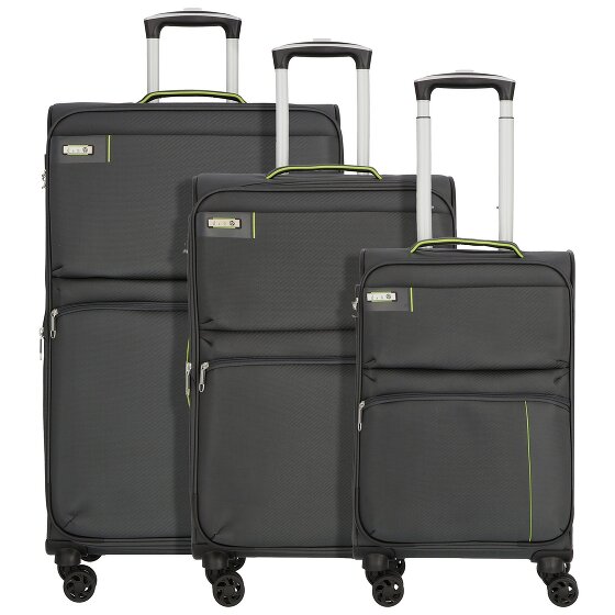 d&n Travel Line 6704 4 wielen Kofferset 3-delig