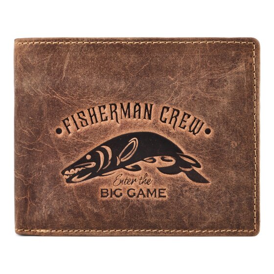 Greenburry Karpfen Portemonnee Leer 12.5 cm