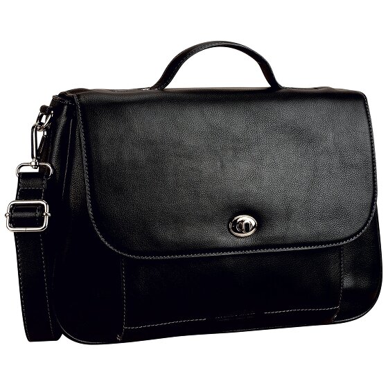 Leonhard Heyden Nizza Koffer Leer 39 cm Laptop compartiment