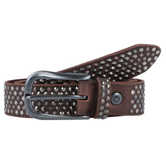 b.belt Studded riem leer