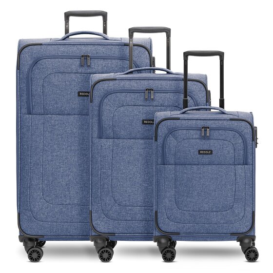 Redolz Essentials 12 THREE SET 4 wielen Kofferset 3-delig met uitbreidingsplooi