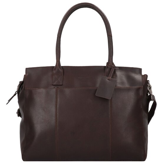 Burkely Vintage Doris Schoudertas Leder 39 cm Laptopcompartiment