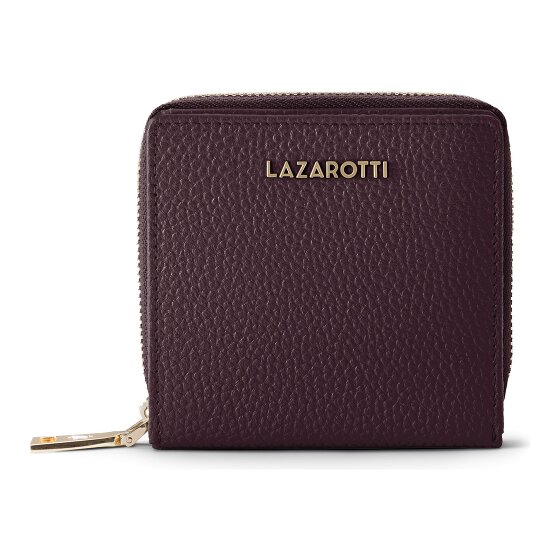 Lazarotti Bologna Leer Medium Ritssluiting Portemonnee Leer 10 cm