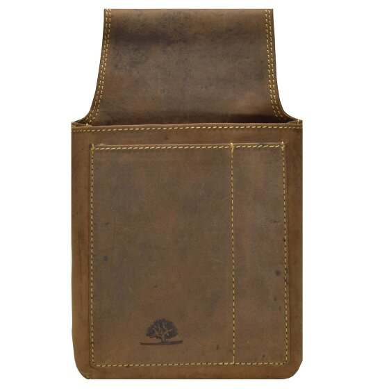 Greenburry Vintage heuptasje - ober portemonnee leer 14,5 cm