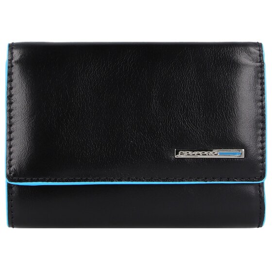 Piquadro Blauwe Vierkante Portemonnee RFID Leer 12 cm