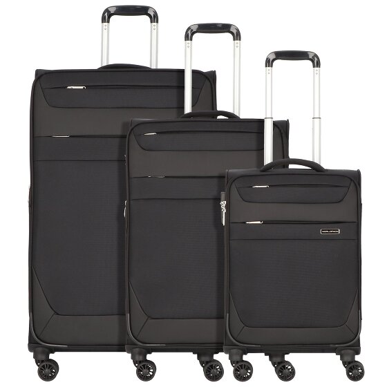 Worldpack Dublin 4 wielen Kofferset 3-delig met uitbreidingsplooi