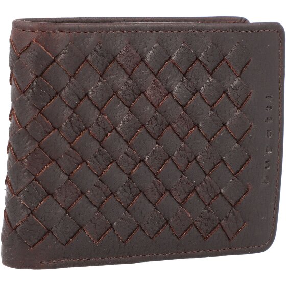 bugatti Geweven portefeuille leer 11 cm