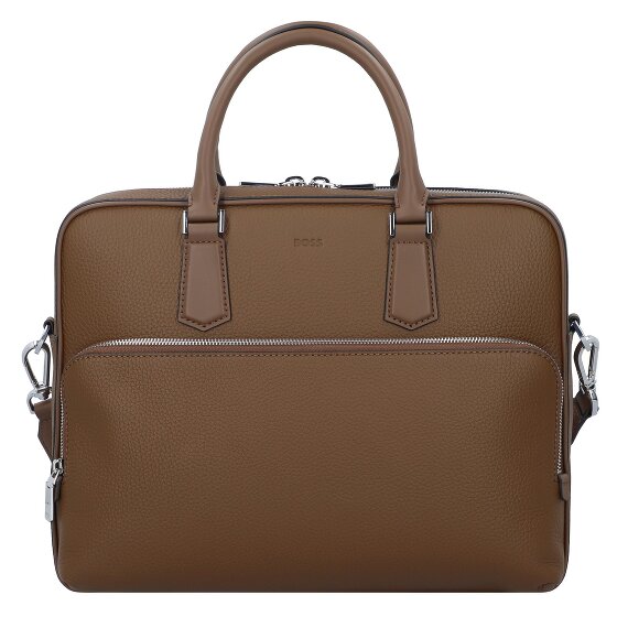 Boss New Koffer Leer 38 cm Laptop compartiment