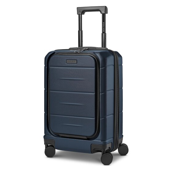 Police London 4 wielen Cabinewagen 55 cm Laptopvak met uitbreidingsplooi