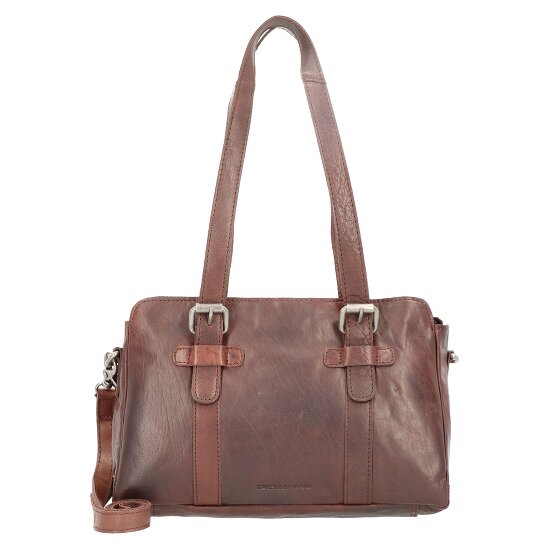 Spikes & Sparrow Schoudertas leer 34 cm