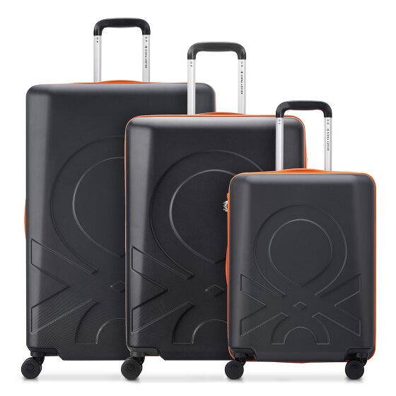 Delsey Paris x United Colors of Benetton Fabrica 4-wiel kofferset 3-delig.