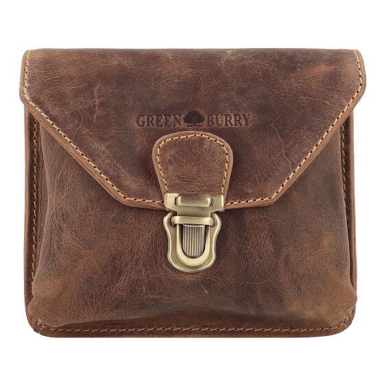 Greenburry Vintage heuptasje leer 15 cm