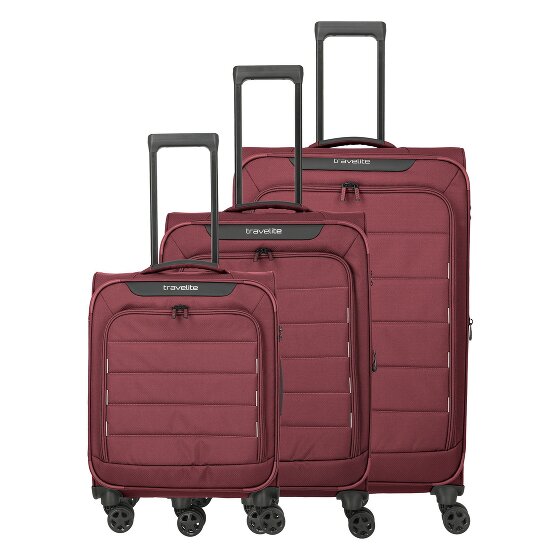 Travelite Skaii 4 wielen Kofferset 3-delig met uitbreidingsplooi