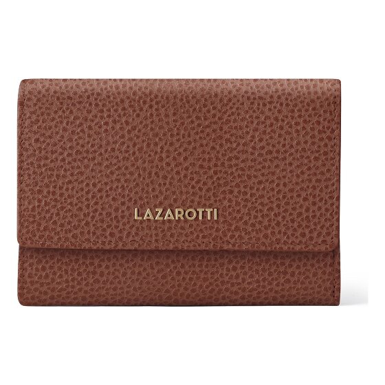 Lazarotti Bologna leer XL portemonnee met ritsvak leer 14 cm
