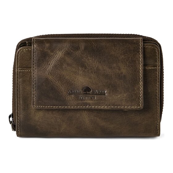 Greenburry Newport Portemonnee RFID-bescherming Leer 14 cm