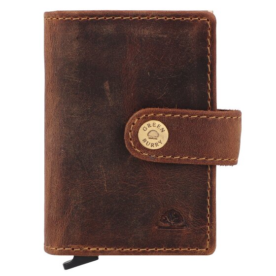 Greenburry Vintage Portemonnee RFID-bescherming Leer 7.5 cm